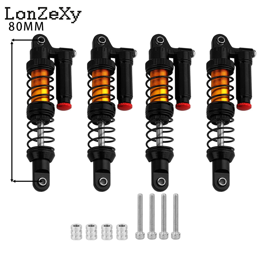 LONZEXY Metal Shock Damper Set for 1/10 Tamiya 4pcs