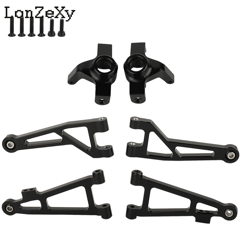 lLONZEXY Metal Steering Cup Upper+Lower Swing Arm Set for 1/14 Mjx Hyper Go