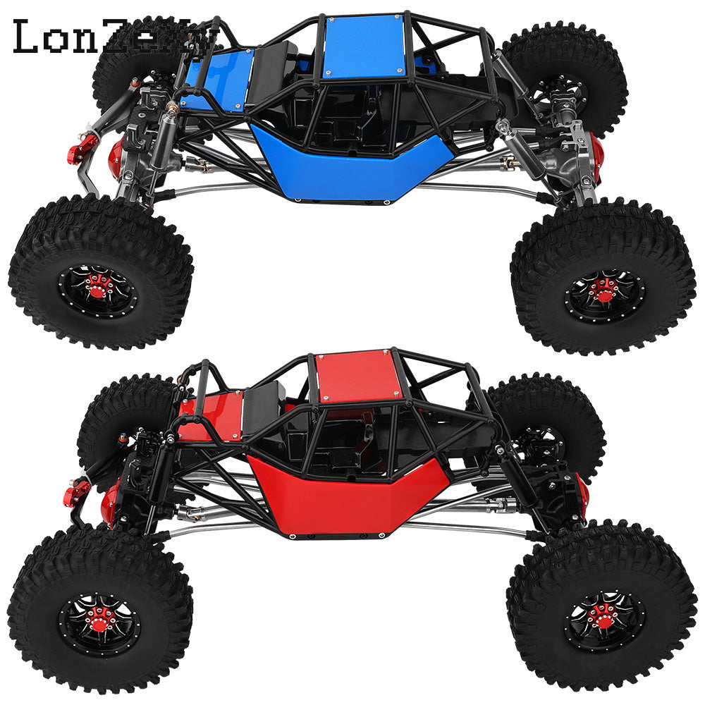 LONZEXY Wheelbase 310mm Frame Chassis+Nylon Tube Roll Cage for SCX10