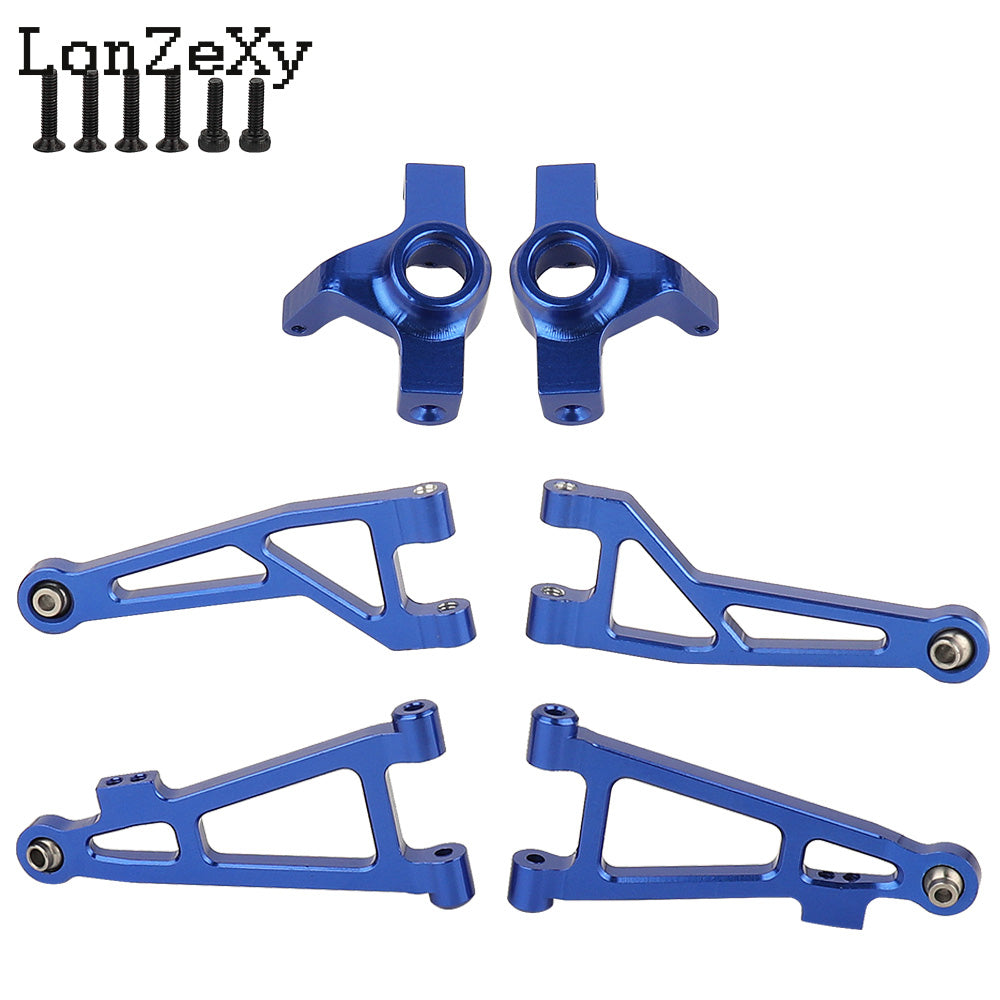 lLONZEXY Metal Steering Cup Upper+Lower Swing Arm Set for 1/14 Mjx Hyper Go