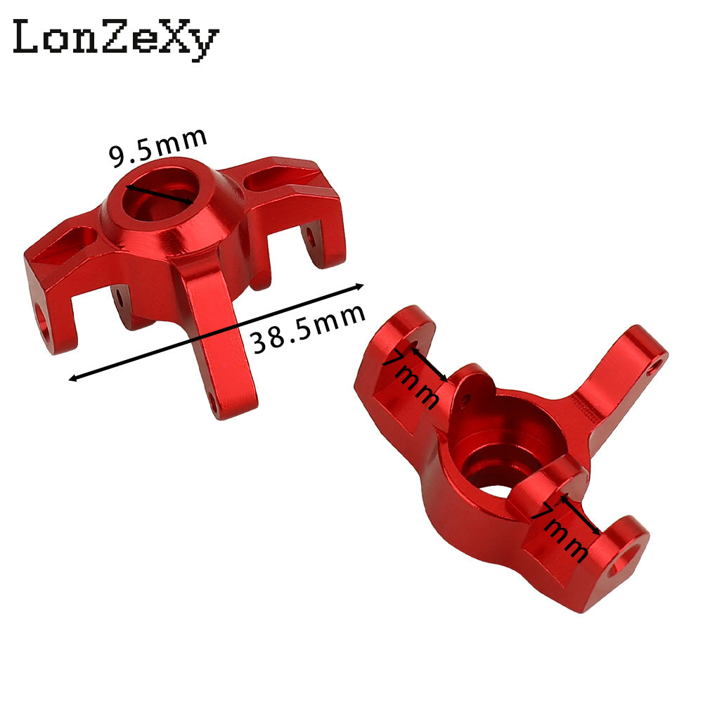 LONZEXY Aluminum Front Rear Steering Knuckle for 1/14 MJX Hyper Go