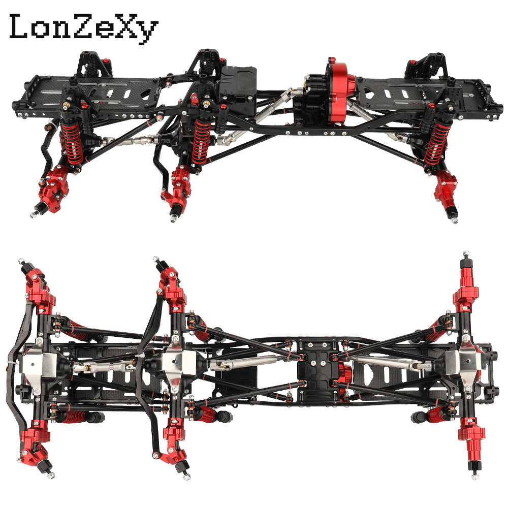 LONZEXY 6x6 Frame+Axle for SCX10