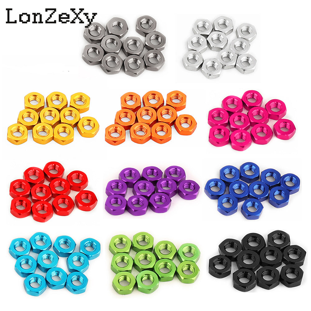 LONZEXY Hex Nut Stainless Steel 304(18-8) Metric Hexagon Nut 100 pcs