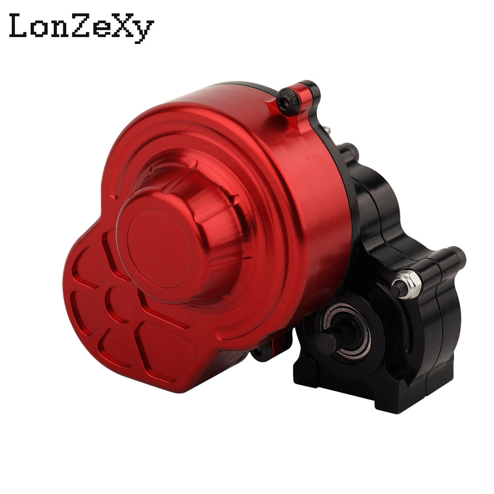 LONZEXY Complete Metal Transmission Gearbox+Gear for SCX10