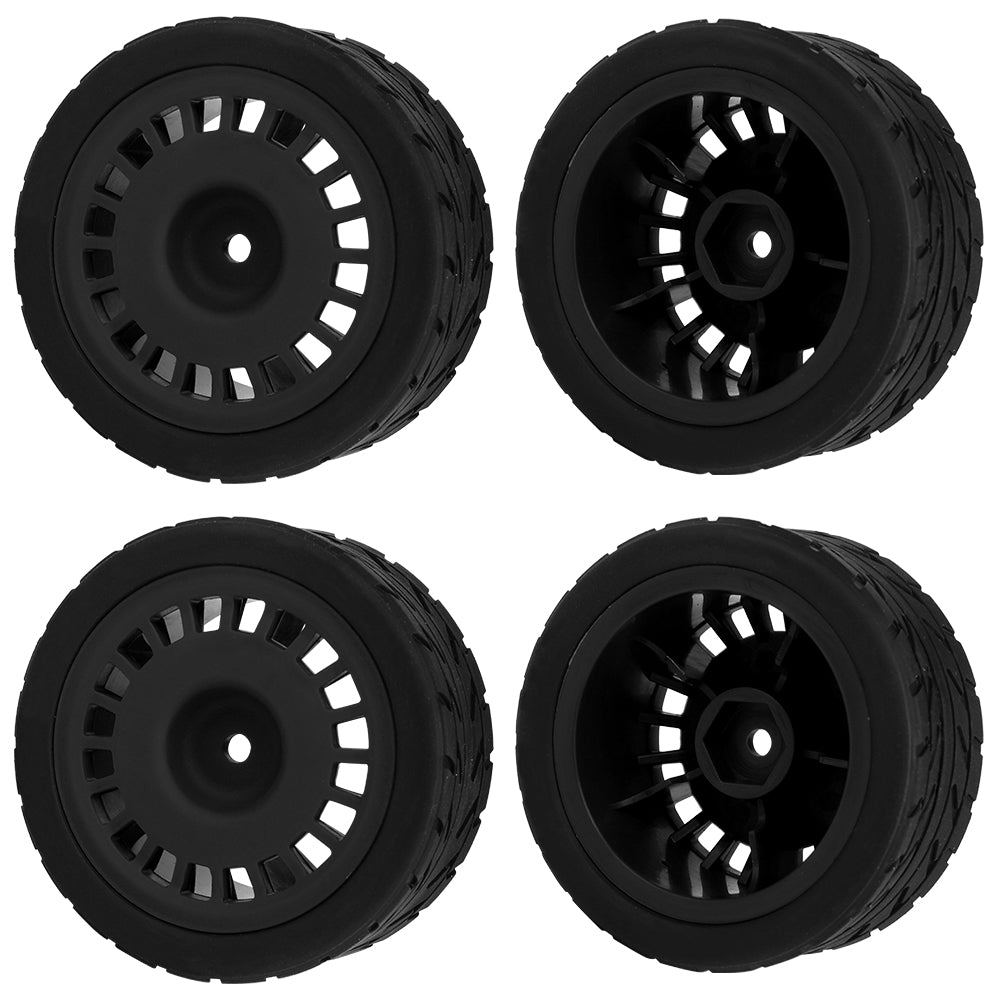 1/10 RC On-Road Car Wheels 37.2g Street Rubber Tires Multi-Color Rim RC Racing Upgrade Accessories
