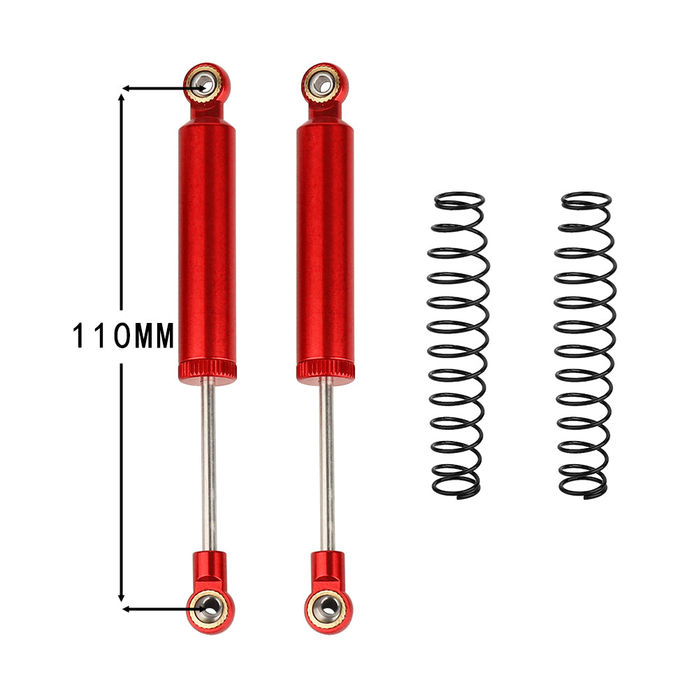 LonZeXy 1/10 RC Crawler Metal Oil Shock Absorber 70/80/90/100/110mm Adjustable Damper For SCX10 TRX4 D90 RC Car Upgrade Parts