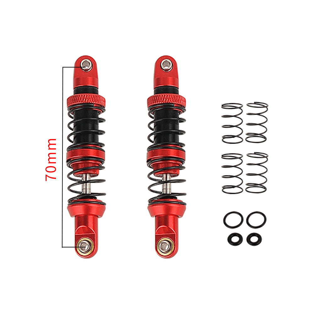 LonZeXy 1/10 RC Crawler Metal Shock Absorber 70/80/90/100/110/120mm Oil Damper Double Spring Shock For SCX10 TRX4 D90 RC Car Upgrade Parts