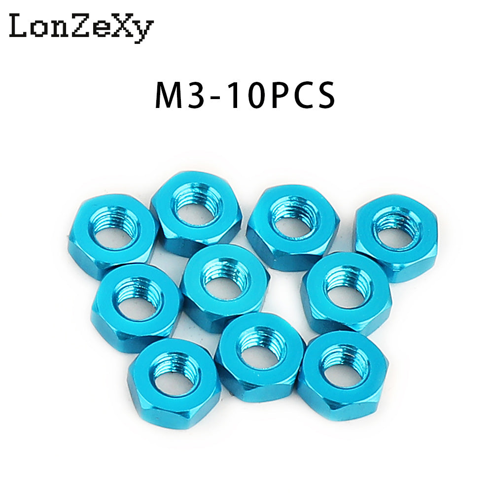LONZEXY Hex Nut Stainless Steel 304(18-8) Metric Hexagon Nut 100 pcs