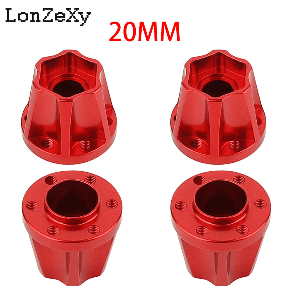 LONZEXY Metal Adapters Hex for 1.9inch 2.2inch Wheel Rim 4Pcs for Scx10 Trx4 Wraith