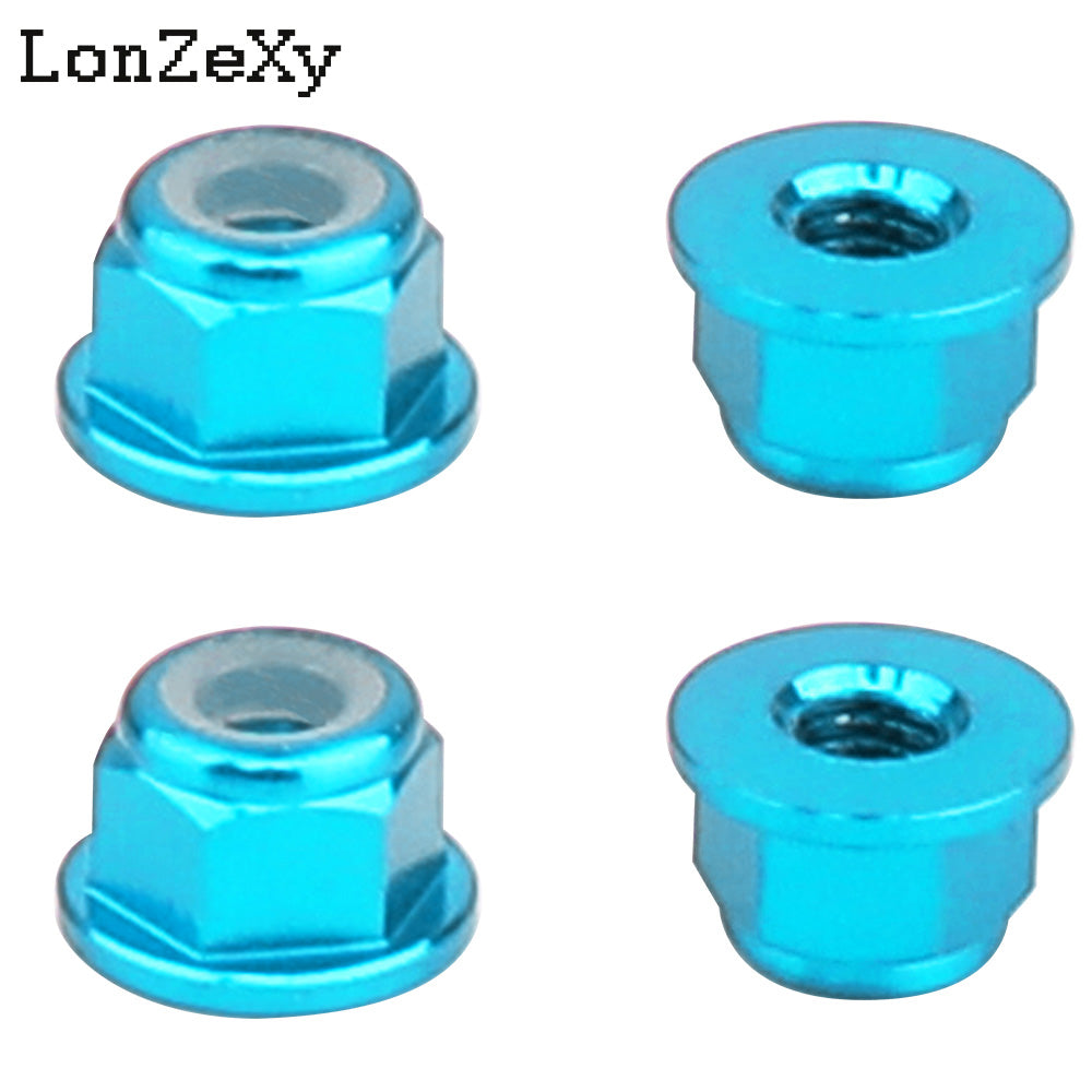 LONZEXY M3 Aluminum Alloy Flange Lock Nuts for DIY FPV Drone RC