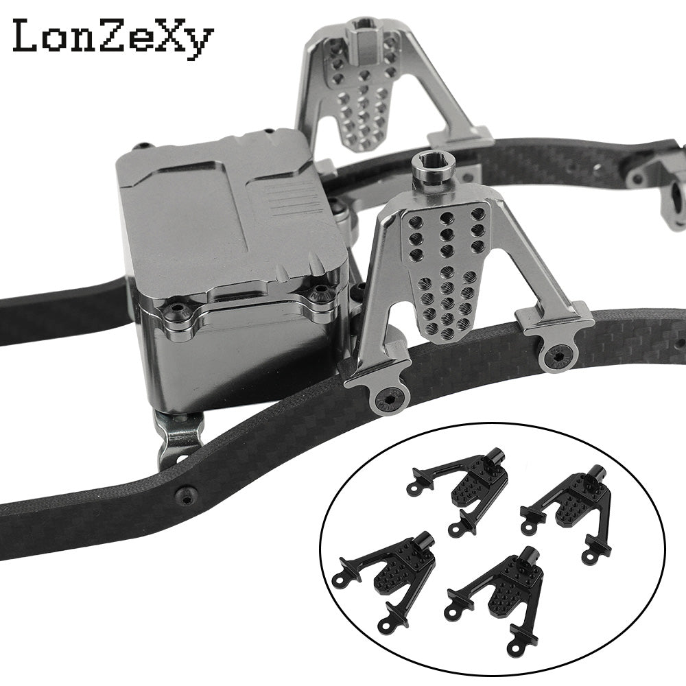 LONZEXY Aluminum Shock Bracket Mount 4pcs for SCX10 II