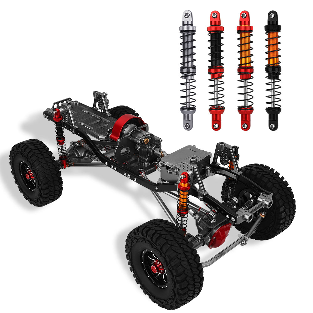 LonZeXy 1/10 RC Crawler Metal Shock Absorber 70/80/90/100/110/120mm Oil Damper Double Spring Shock For SCX10 TRX4 D90 RC Car Upgrade Parts
