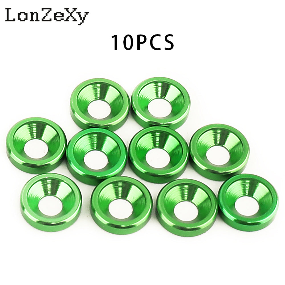 LONZEXY M3 M4 M5 M6 M8 Aluminum Alloy Spacer+Flat Washer 20 PCS