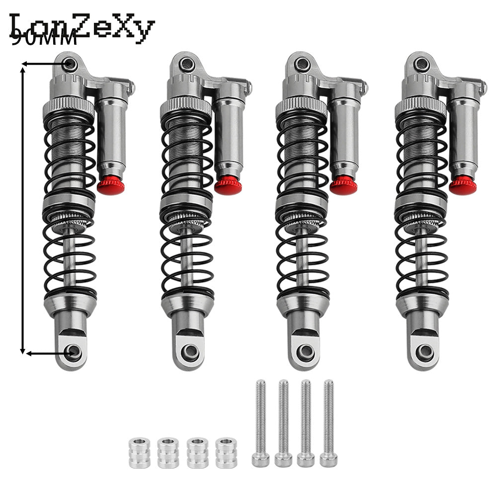 LONZEXY Metal Shock Damper Set for 1/10 Tamiya 4pcs