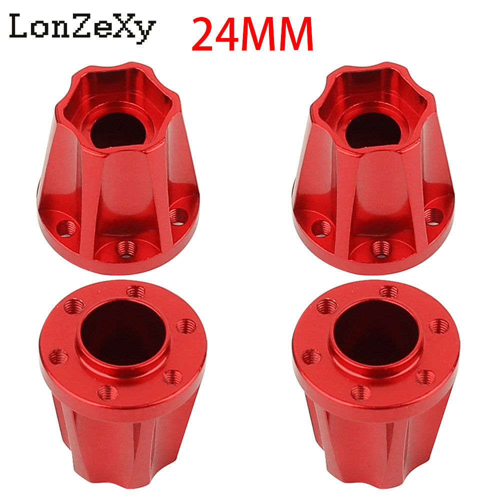 LONZEXY Metal Adapters Hex for 1.9inch 2.2inch Wheel Rim 4Pcs for Scx10 Trx4 Wraith