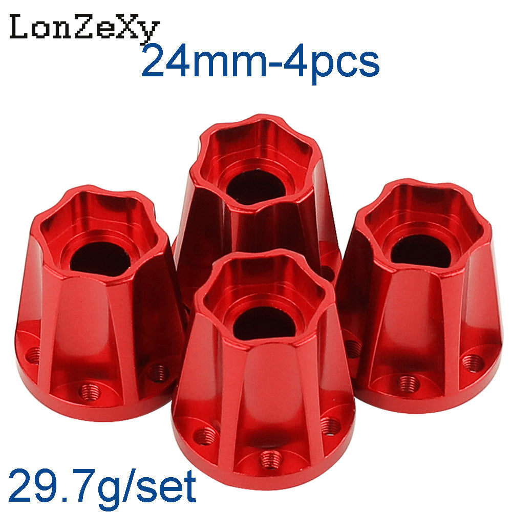 LONZEXY Metal Adapters Hex for 1.9inch 2.2inch Wheel Rim 4Pcs for Scx10 Trx4 Wraith