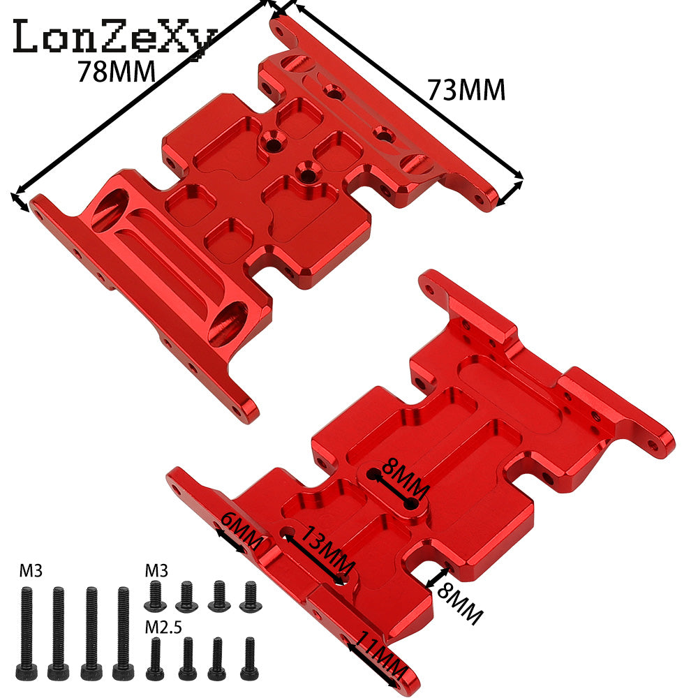 LONZEXY Aluminum Gearbox Mount Base for SCX10