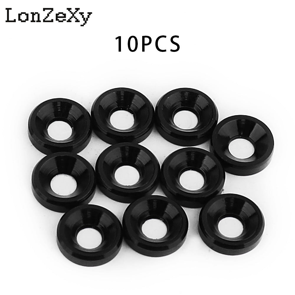 LONZEXY M3 M4 M5 M6 M8 Aluminum Alloy Spacer+Flat Washer 20 PCS