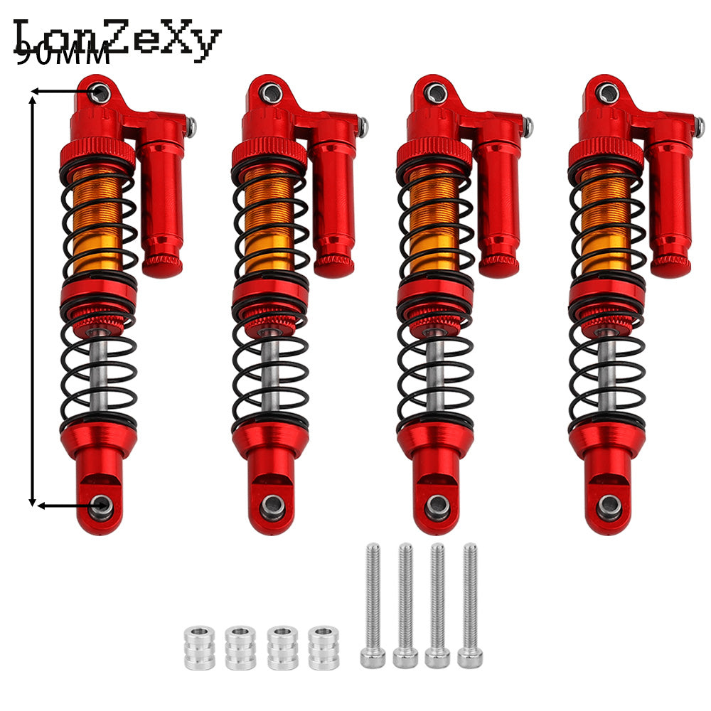 LONZEXY Metal Shock Damper Set for 1/10 Tamiya 4pcs