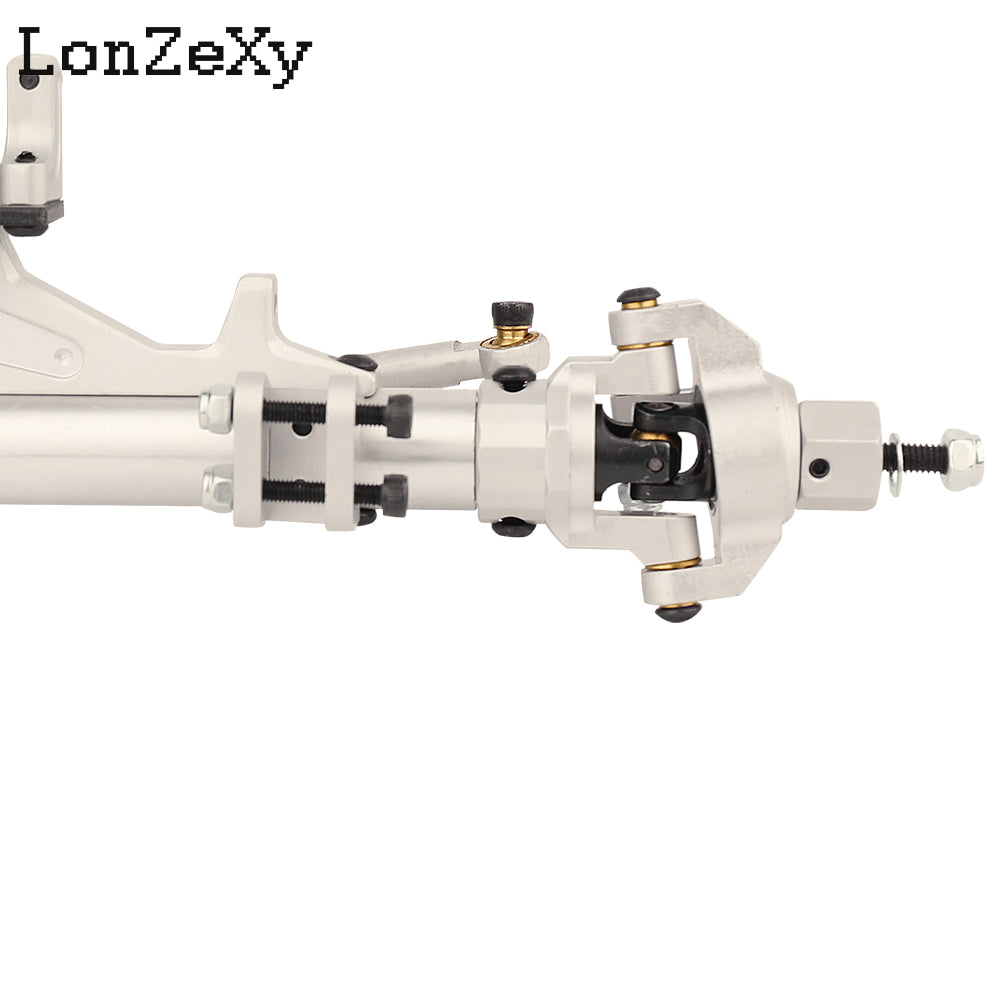 LONZEXY Complete Metal Front / Rear Axle Set for 1/10 RC Rock Crawler Axial Wraith