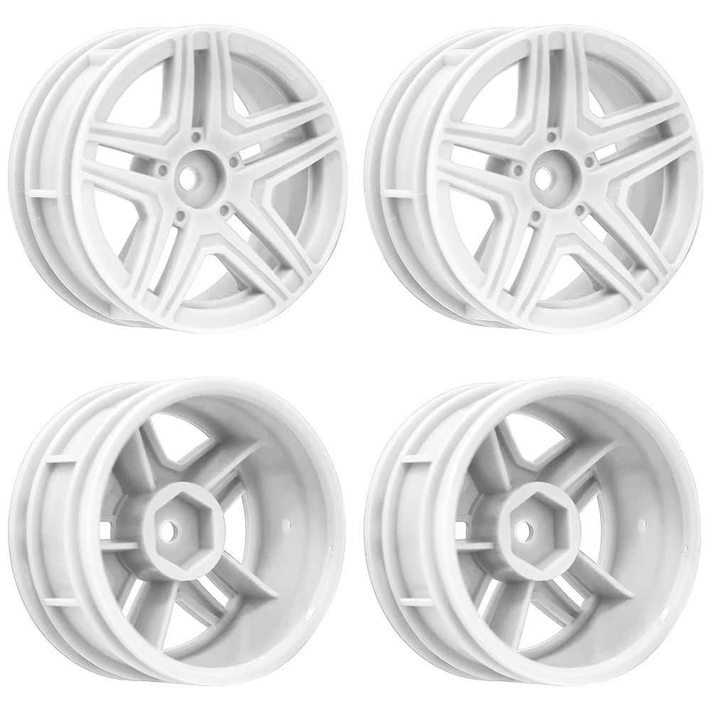 1/10 RC On-Road Car Plastic Wheel Rims Style A 52.8g 12mm Hex Multi Color Empty Hubs RC Modification Parts