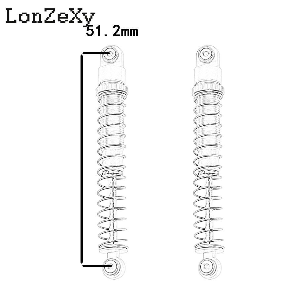 Lonzexy Shocks-Long Double Barrel Damper 51mm for SCX24  1/24 RC
