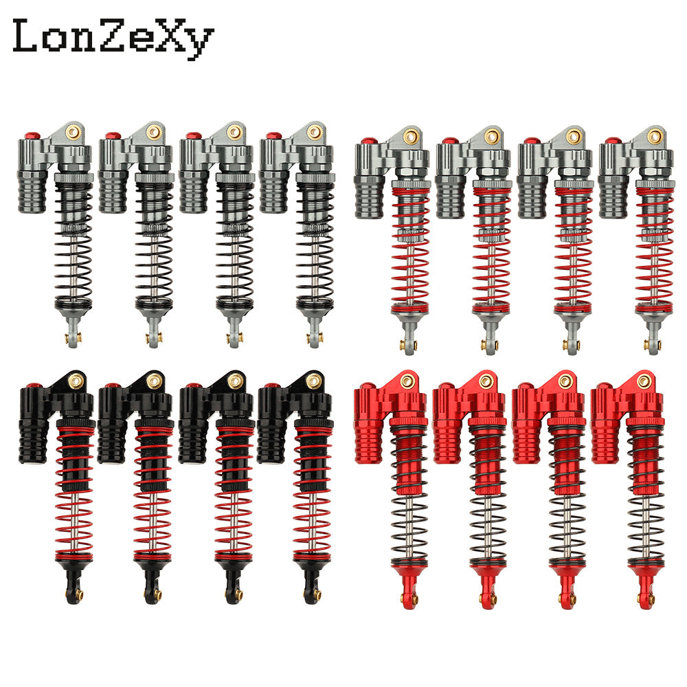LONZEXY Metal Negative Pressure Shock Set for SCX10 4pcs