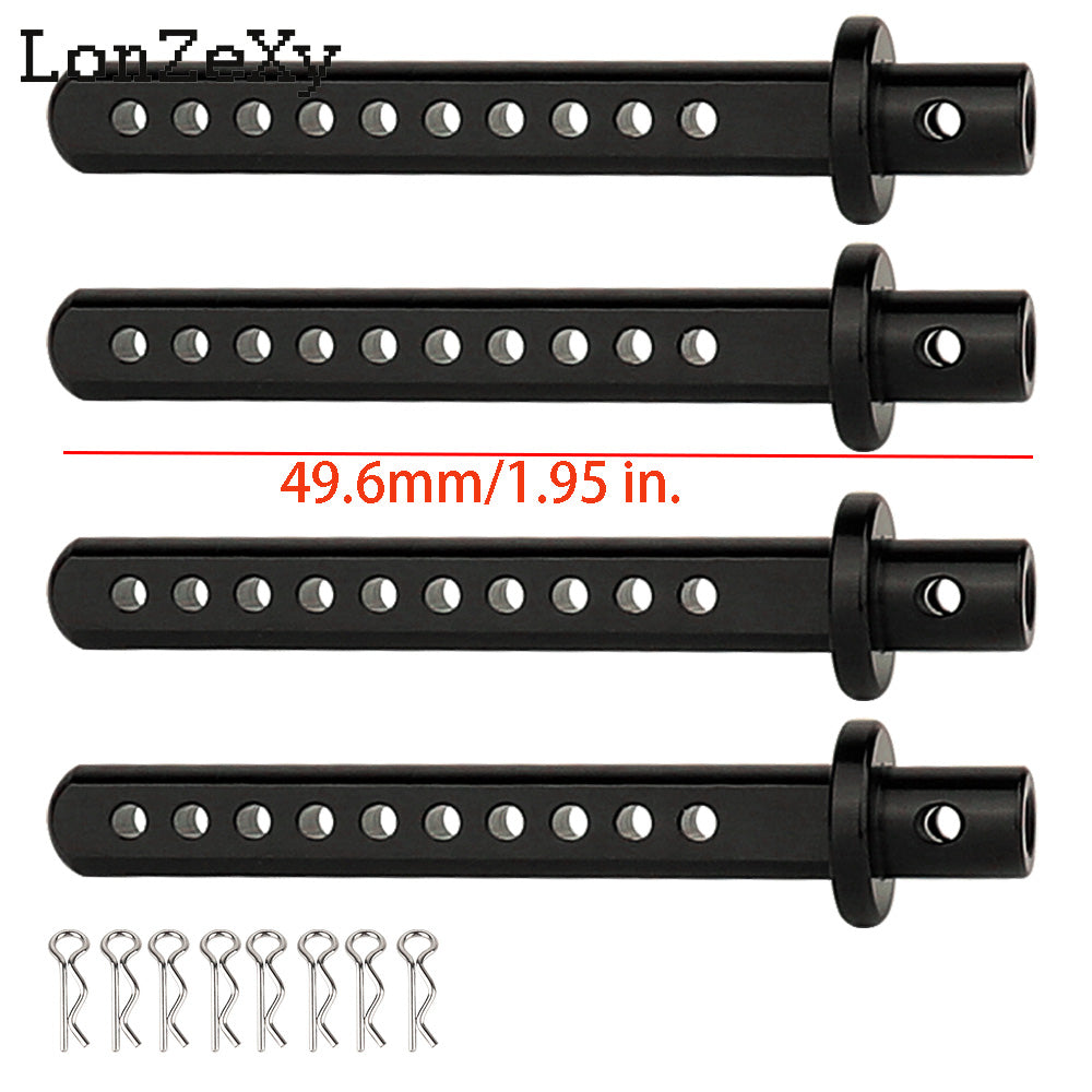 Lonzexy Metal Body Post Mount Pillar with R Pins for SCX10