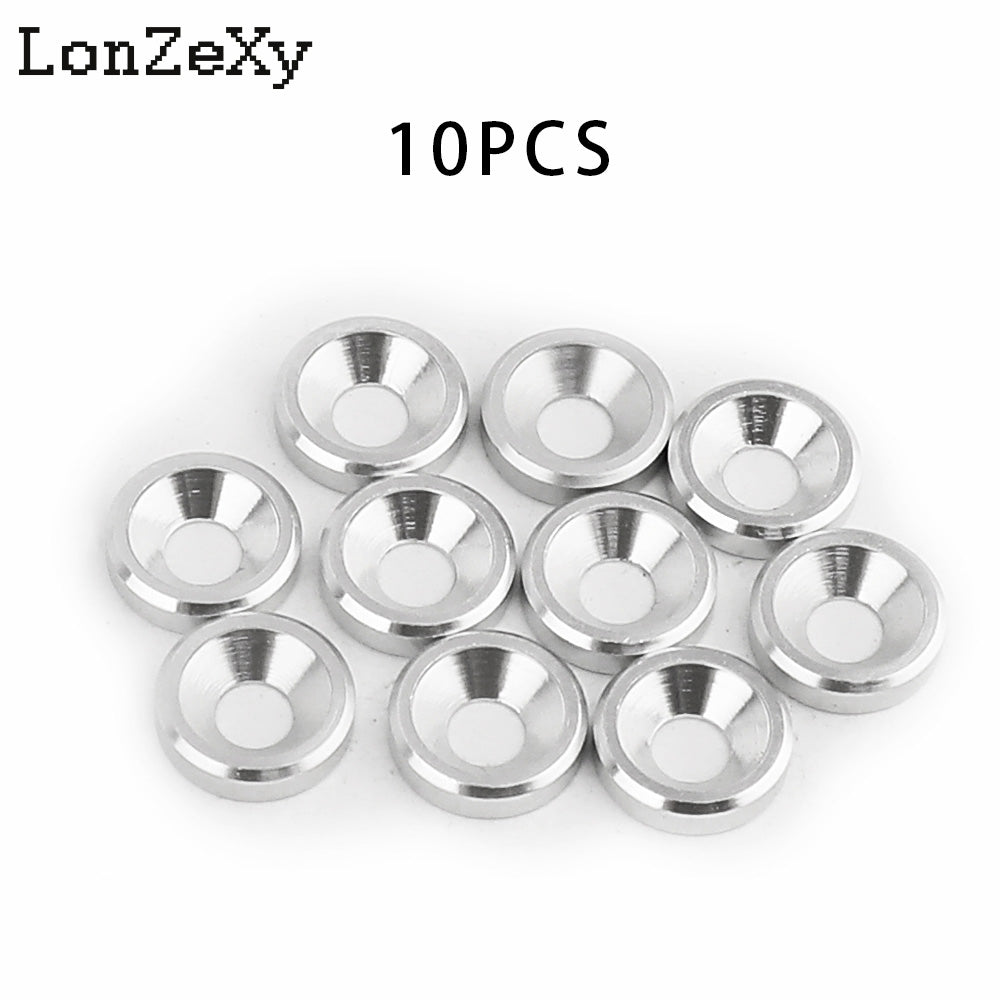 LONZEXY M3 M4 M5 M6 M8 Aluminum Alloy Spacer+Flat Washer 20 PCS