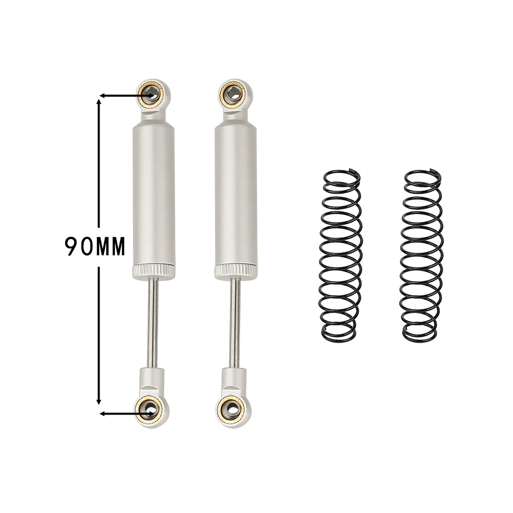 LonZeXy 1/10 RC Crawler Metal Oil Shock Absorber 70/80/90/100/110mm Adjustable Damper For SCX10 TRX4 D90 RC Car Upgrade Parts