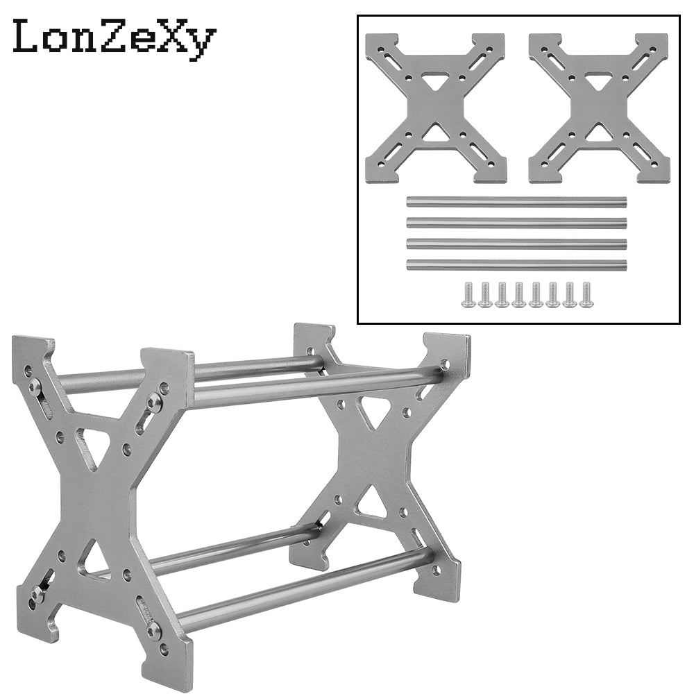 LONZEXY 1.0" Aluminum Wheel Tires Rack Storage for SCX24 AX24 TRX4M FCX24