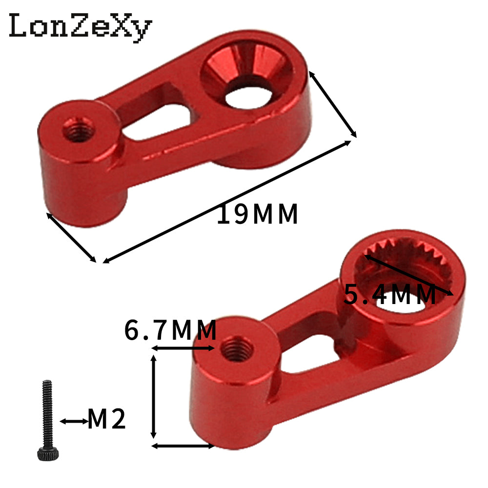 LONZEXY 25T Aluminum Servo Arm Horn for 1/18 TRX4M Stock Servo (4M-12)