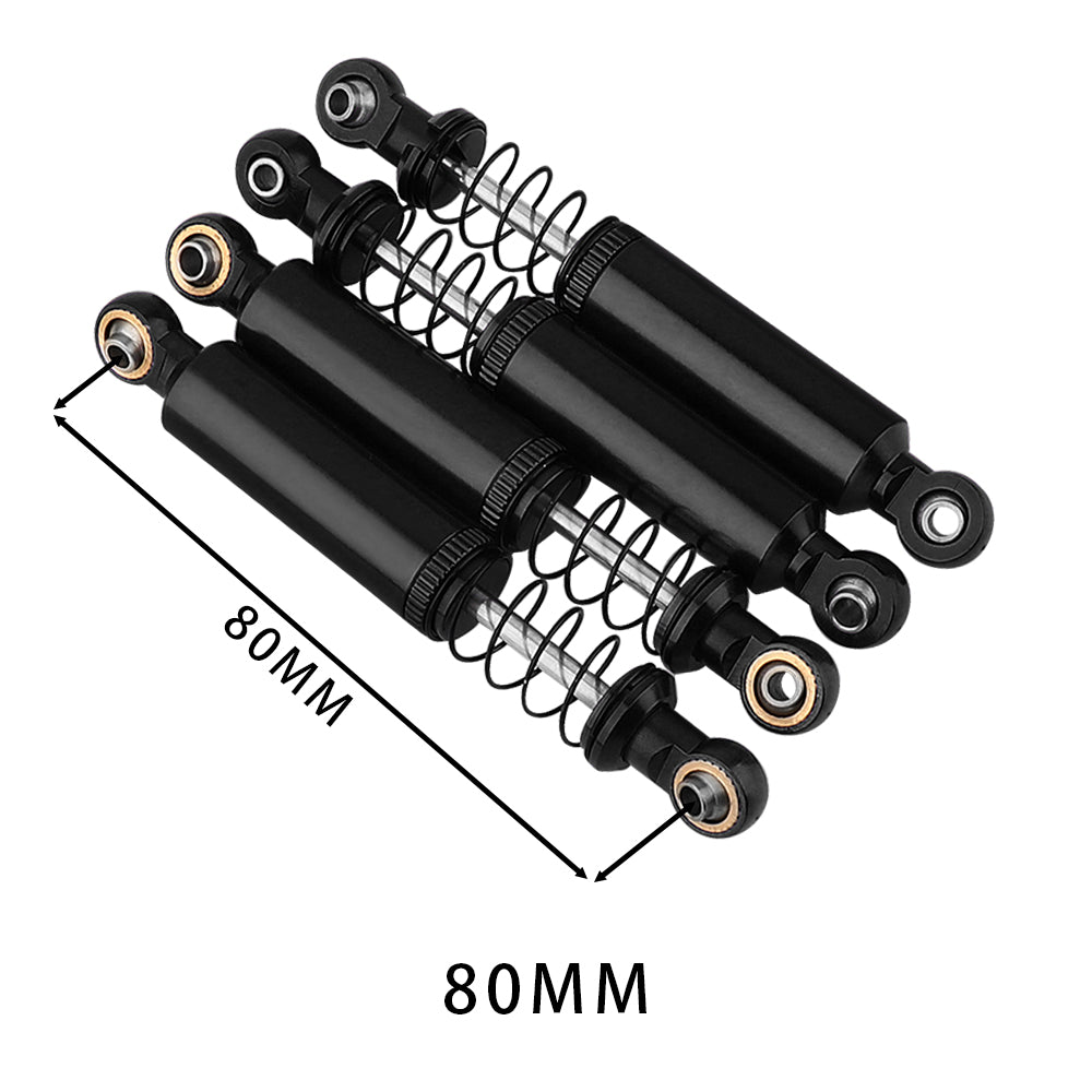 LonZeXy 1/10 RC Crawler Aluminum Oil Shock Absorber 70 80 90 100 110mm Adjustable Damper 4PCS For Axial SCX10 TRX4 D90 RC Off Road Car Upgrade Parts
