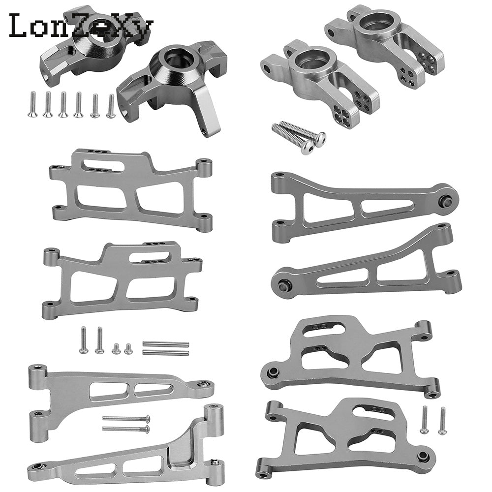 LONZEXY Aluminum Front Rear Steering Knuckle for 1/14 MJX Hyper Go