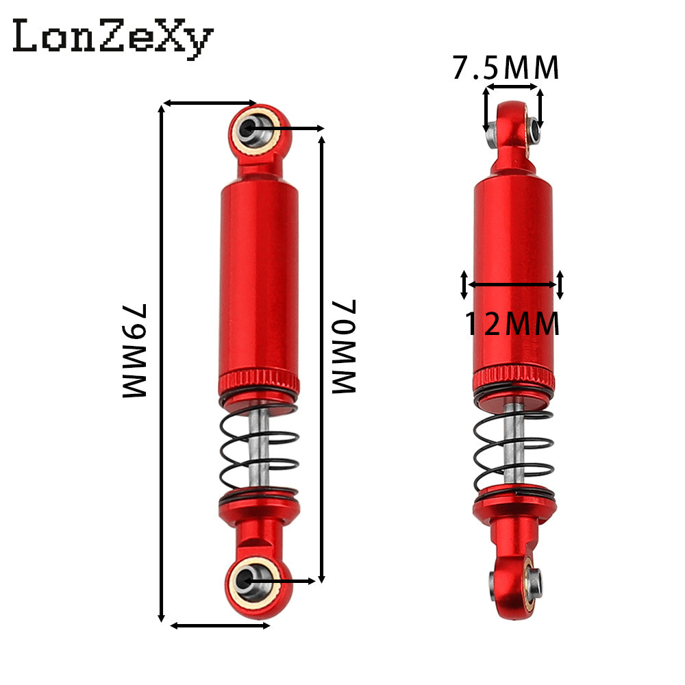 LONZEXY Oil Adjustable Shock Set for SCX10