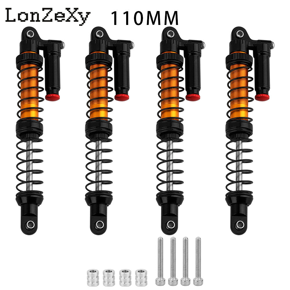LONZEXY Metal Shock Damper Set for 1/10 Tamiya 4pcs