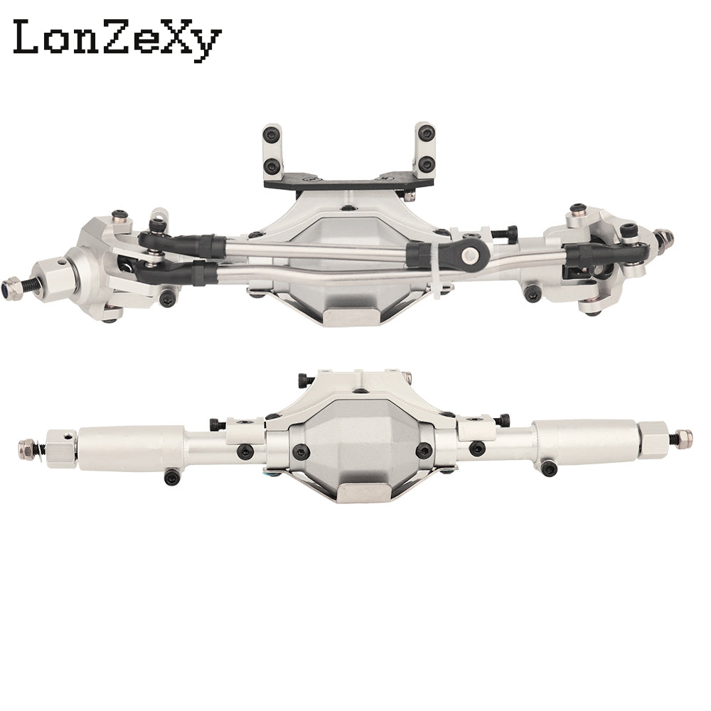 LONZEXY Front & Rear Axle Set for SCX10 SCX10 II