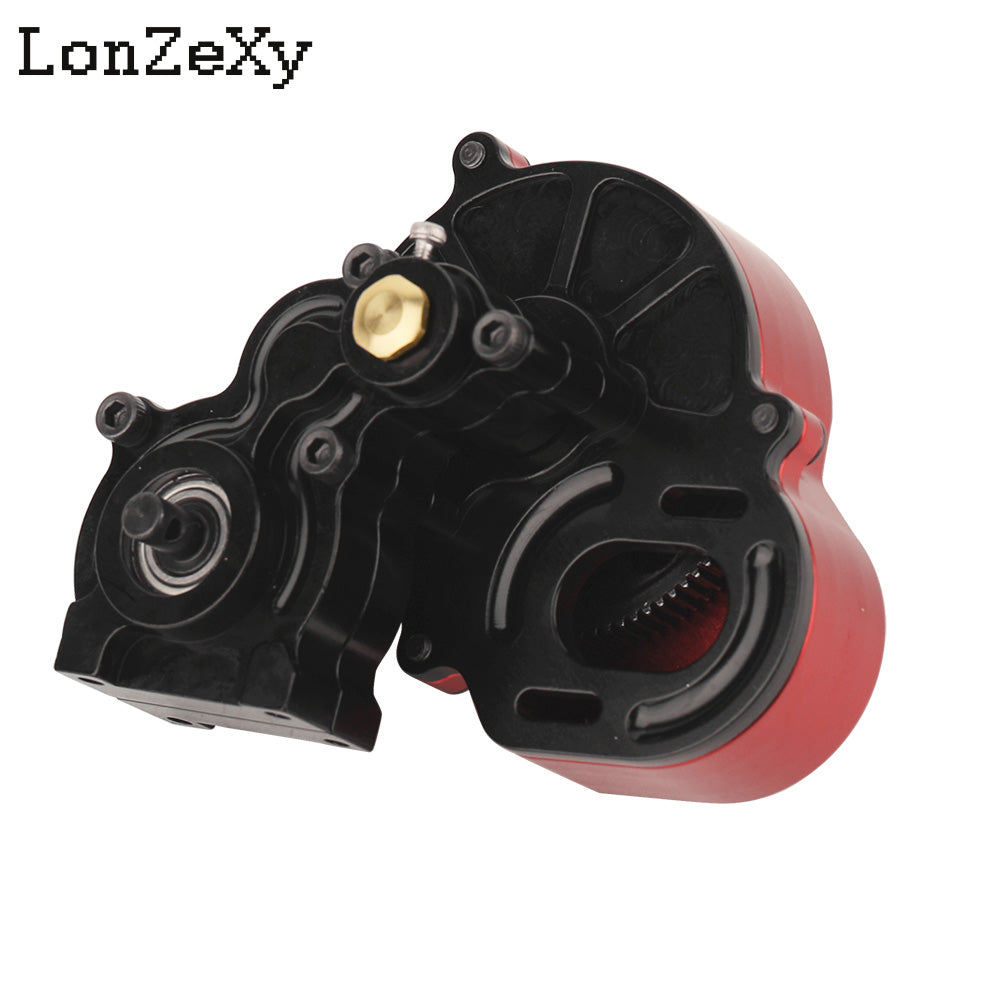 LONZEXY Complete Metal Transmission Gearbox+Gear for SCX10