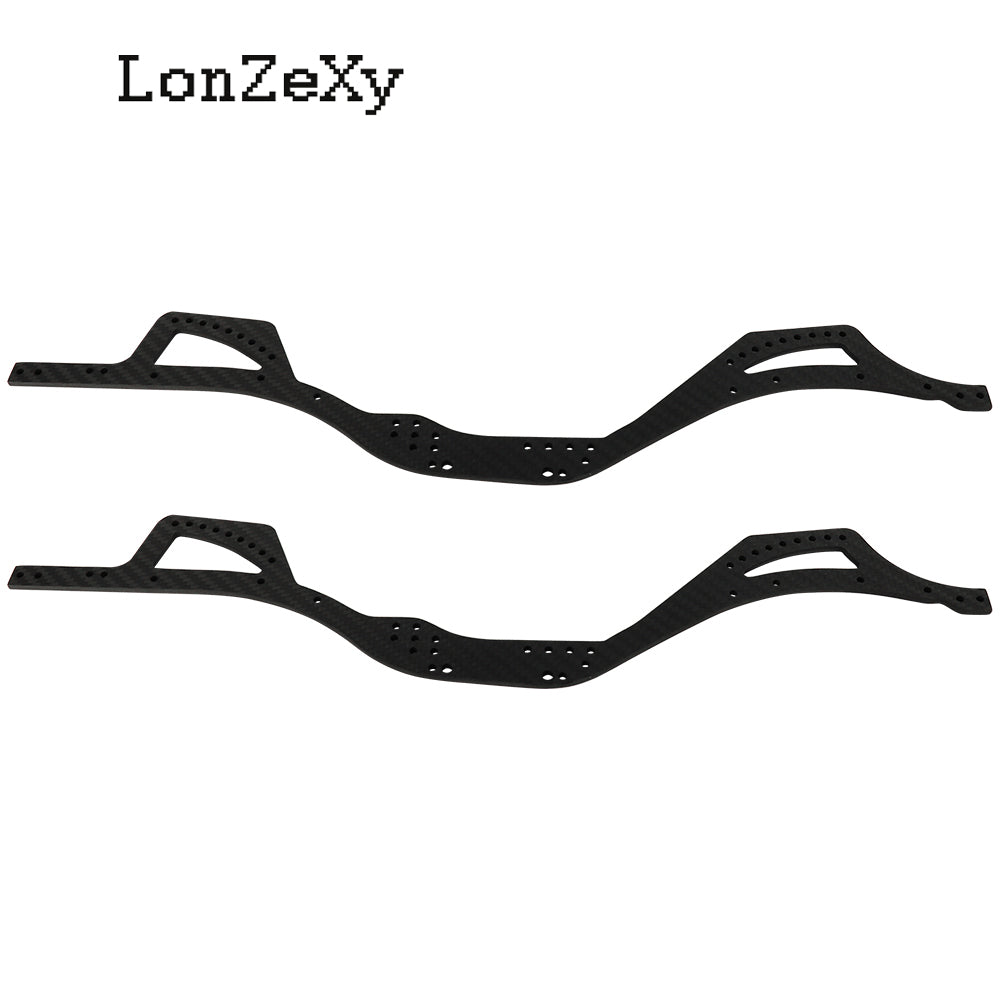 LONZEXY Carbon Fibre Chassis Kit Frame Rails for SCX10 PRO