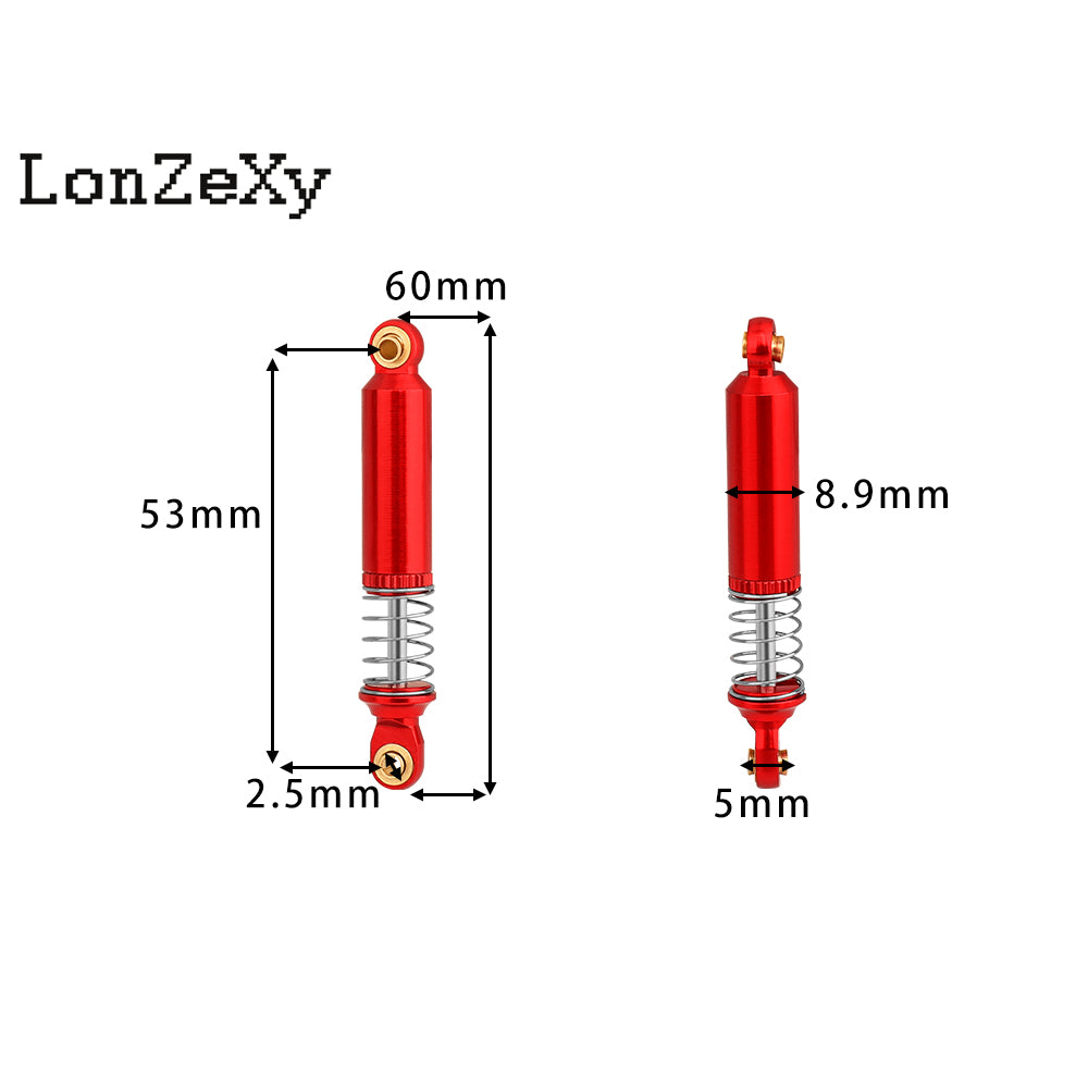 LonzeXy Shock Absorber Set 4pcs for SCX10