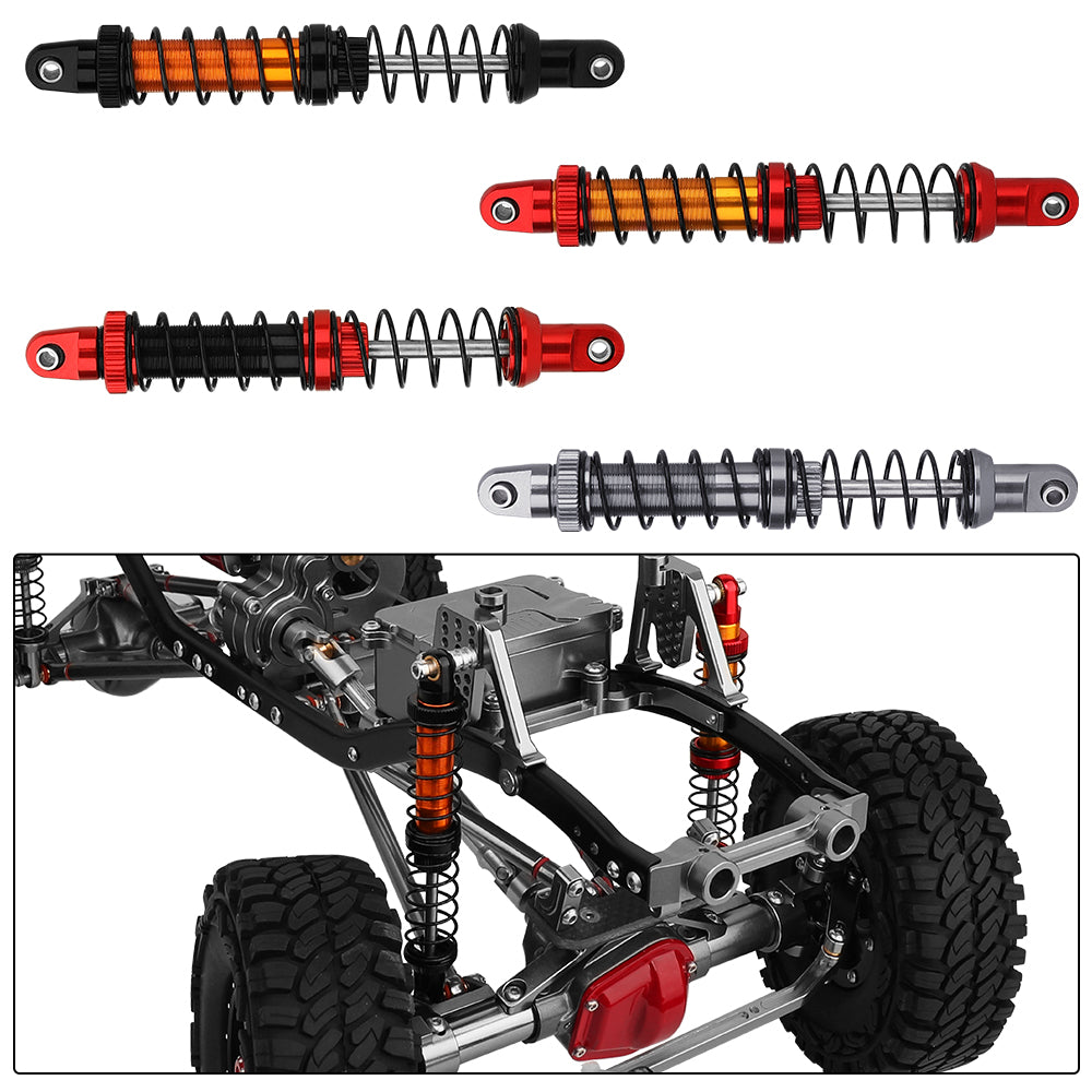 LonZeXy 1/10 RC Crawler Metal Shock Absorber 70/80/90/100/110/120mm Oil Damper Double Spring Shock For SCX10 TRX4 D90 RC Car Upgrade Parts