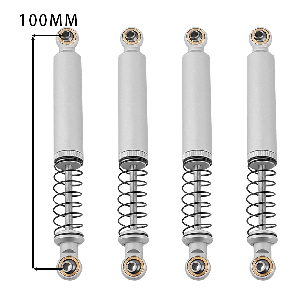 LonZeXy 1/10 RC Crawler Aluminum Oil Shock Absorber 70 80 90 100 110mm Adjustable Damper 4PCS For Axial SCX10 TRX4 D90 RC Off Road Car Upgrade Parts