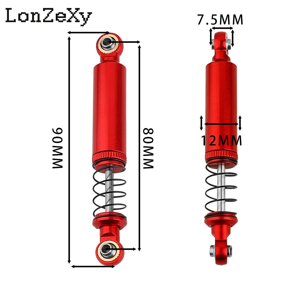 LONZEXY Oil Adjustable Shock Set for SCX10