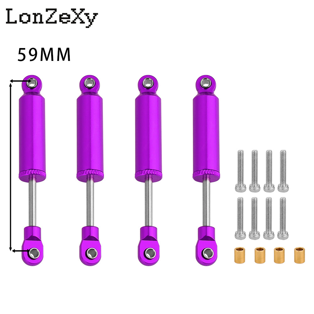 LONZEXY Built-in Spring Shocks Damper for 1/18 TRX-4M Bronco Defender K10 (65mm)
