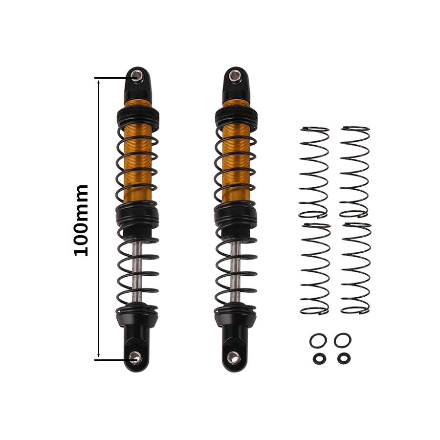 LonZeXy 1/10 RC Crawler Metal Shock Absorber 70/80/90/100/110/120mm Oil Damper Double Spring Shock For SCX10 TRX4 D90 RC Car Upgrade Parts
