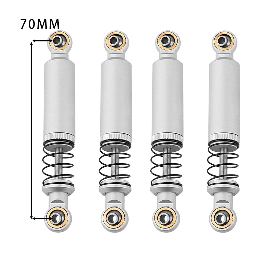 LonZeXy 1/10 RC Crawler Aluminum Oil Shock Absorber 70 80 90 100 110mm Adjustable Damper 4PCS For Axial SCX10 TRX4 D90 RC Off Road Car Upgrade Parts