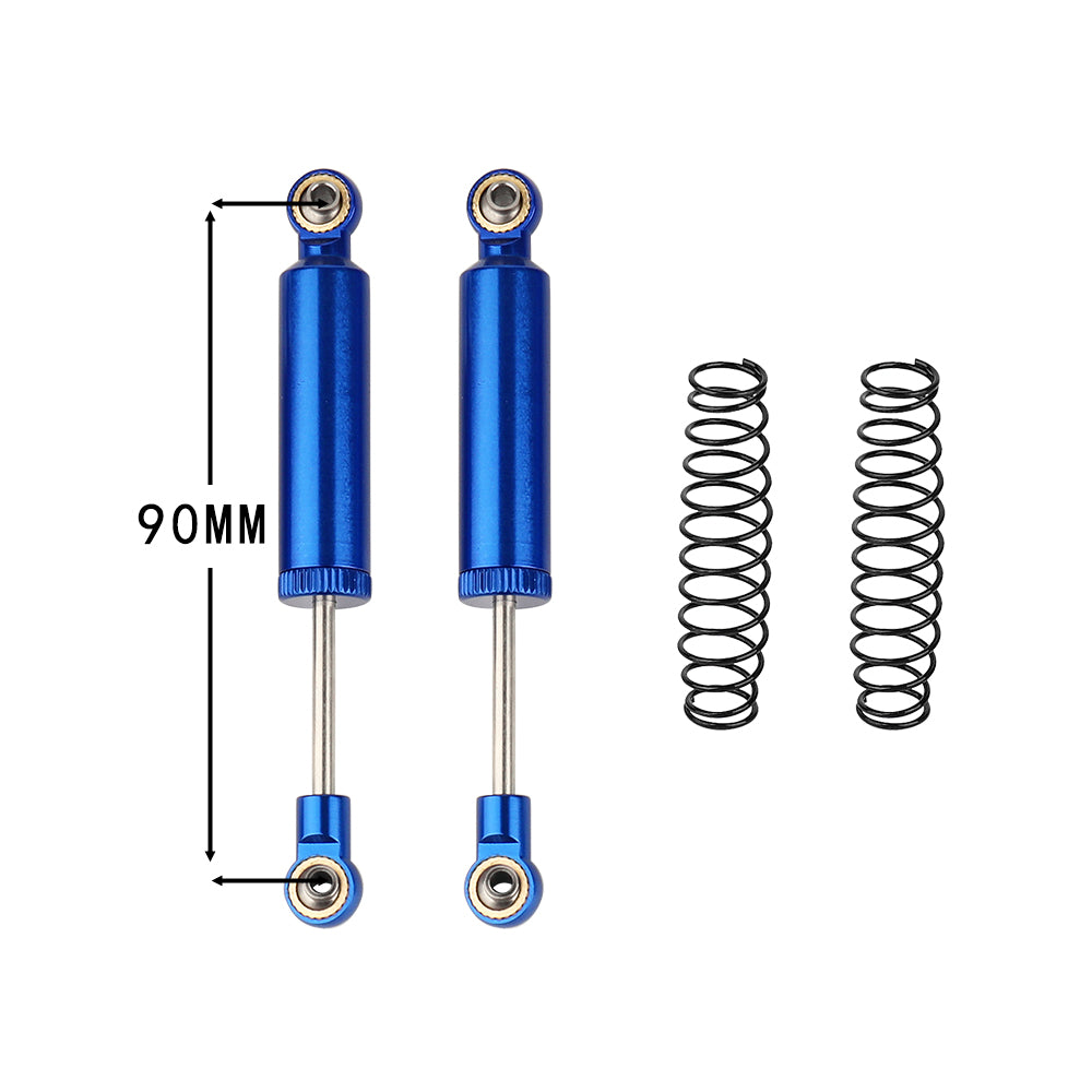 LonZeXy 1/10 RC Crawler Metal Oil Shock Absorber 70/80/90/100/110mm Adjustable Damper For SCX10 TRX4 D90 RC Car Upgrade Parts