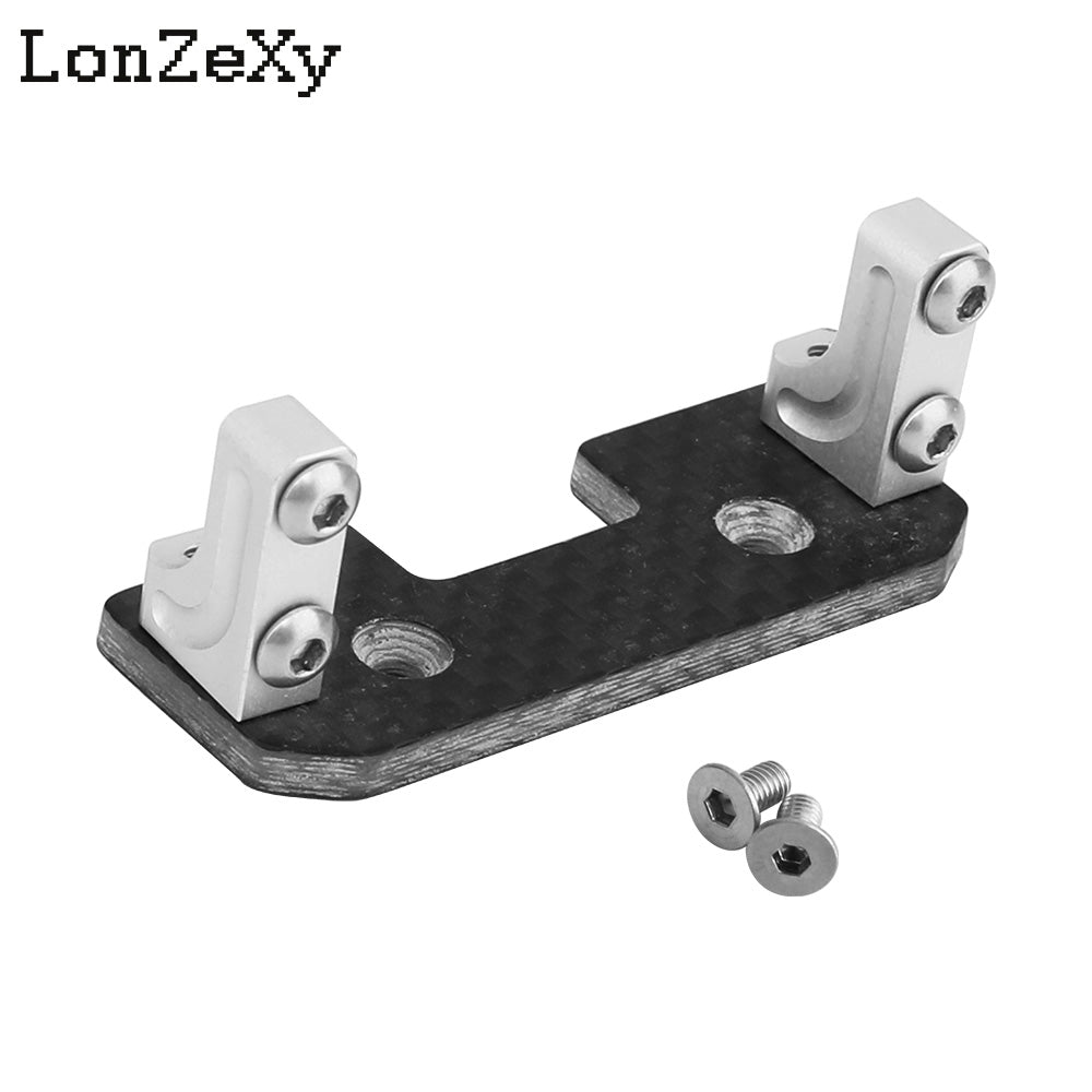 LONZEXY Aluminum Alloy Servo Mount + Carbon Fiber for SCX10