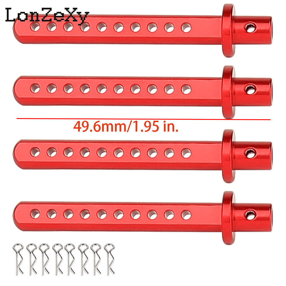 Lonzexy Metal Body Post Mount Pillar with R Pins for SCX10