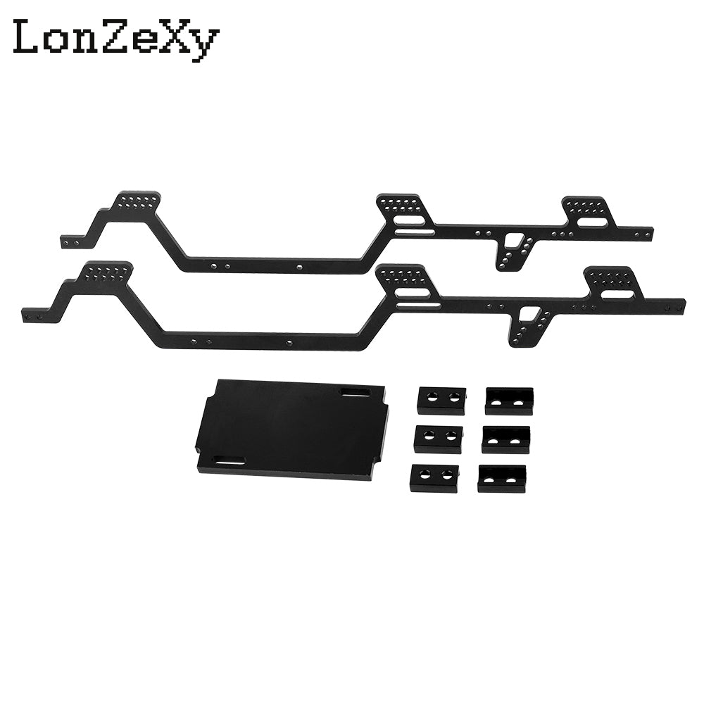 LONZEXY 6*6 Aluminum Aolly Chassis Kit Frame Girder DIY For 1/18 TRX4m